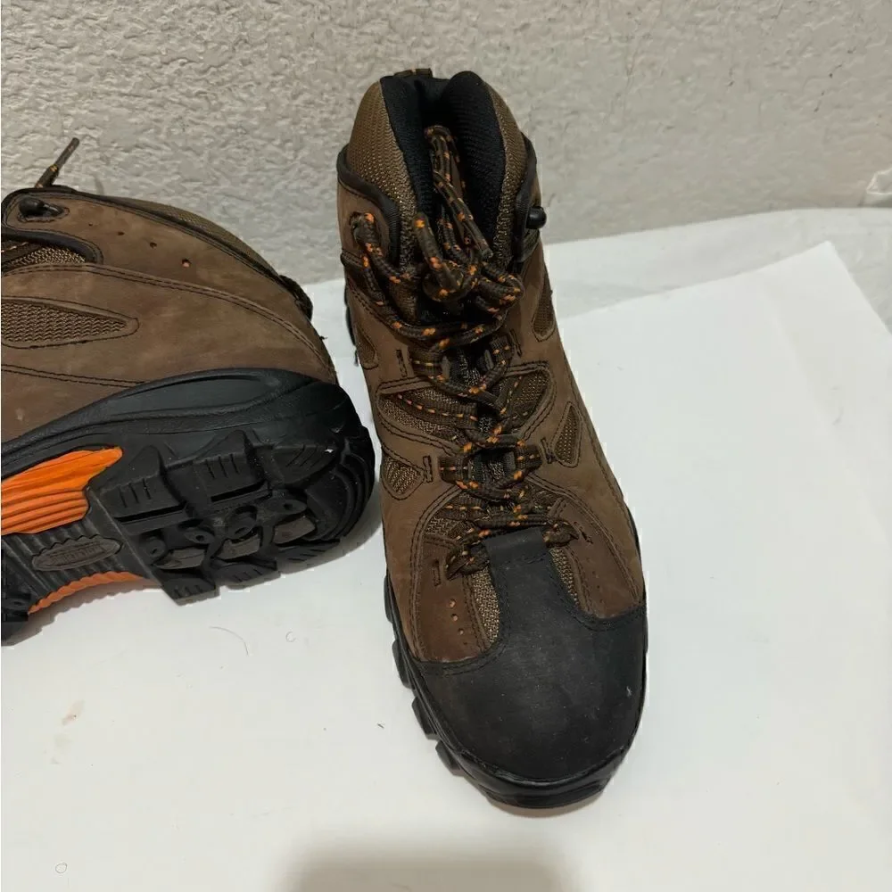 Wolverine Hudson  Steel Toe Work Boots Hiking Brown Mid Cut Size 9.5/42.5